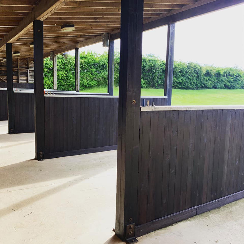 stalls at driving range